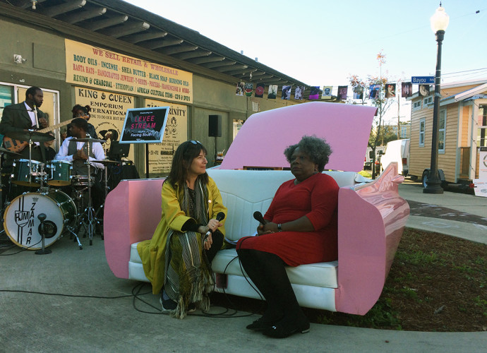 Kitchen Sister Nikki with Leona Tate, Prospect.4: Levee Stream, New Orleans, Nov 2017